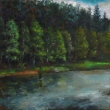 2011, Vltava, olej na pltn 40x40cm