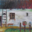 2012, Vyso�ina, pra�n� k��dy na pap��e 42x30cm (#)