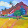 2010, Tahiti aneb po stop�ch Paula Gauguina, olej na pl�tn� 92,5x67,5cm
