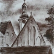 2011, Kl�ter Borovany, rudka na pap��e 20x30cm (#)