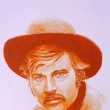 2010, Robert Redford, akryl na pape 24x34cm