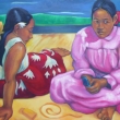 2010, Vnu�ky Paula Gauguina, olej na pl�tn� 90x68cm (#)